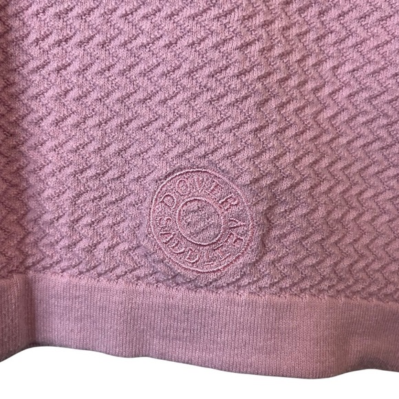 Dover Saddlery IconEQ Ladies' Rowan Equestrian Pink V-Neck Knit Sweater SZ XS - Picture 3 of 11